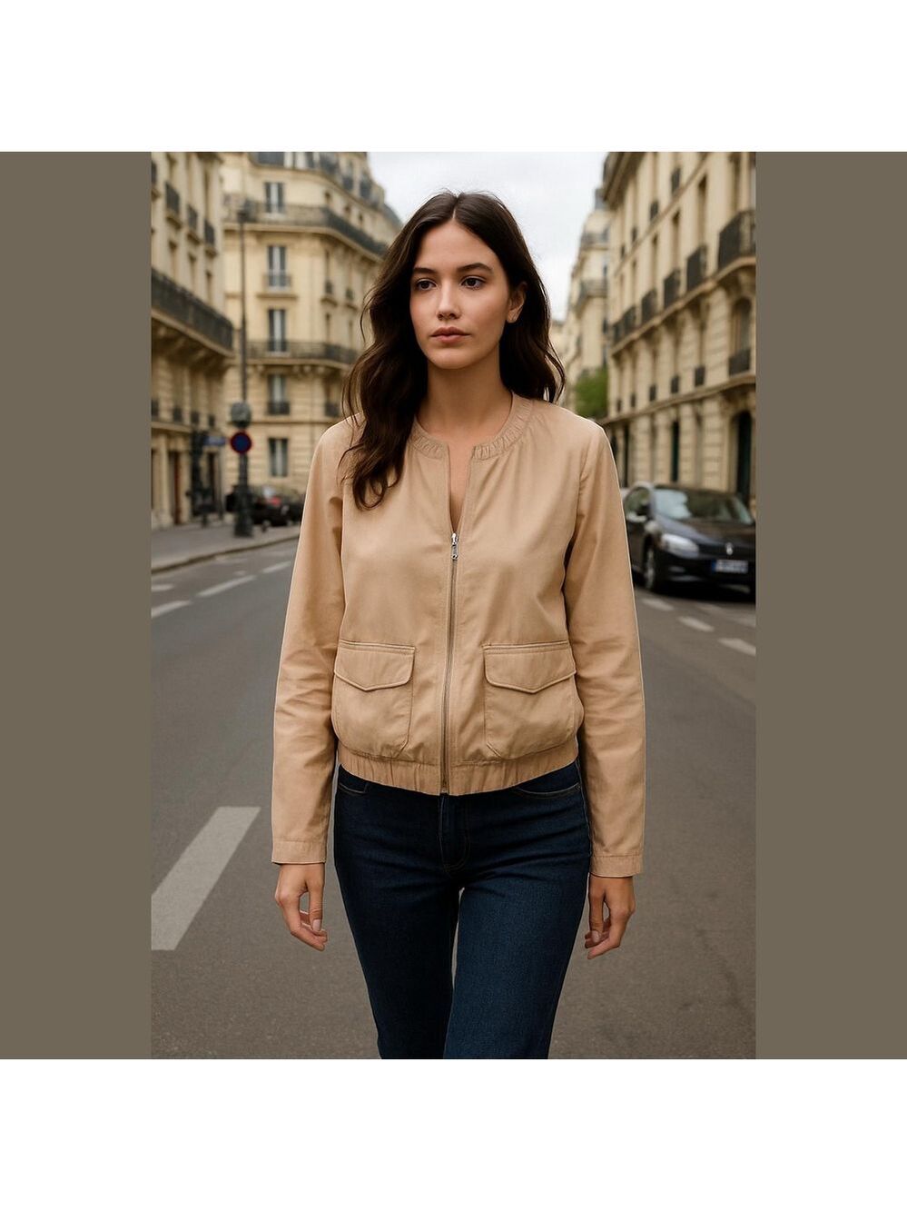 GAP Leather Bomber Jacket